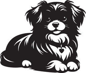 Sophisticated Dog Silhouette Vector Art