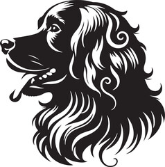 Modern Dog Silhouette Vector Illustration