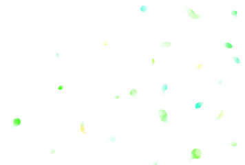 背景素材_水彩花吹雪_緑