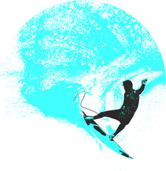 surfista, tabla de surf, vector, surf, ola, surfer, grafico, mar,  deporte