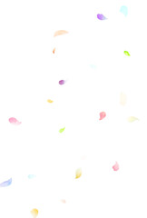 背景素材_水彩花吹雪_カラフル