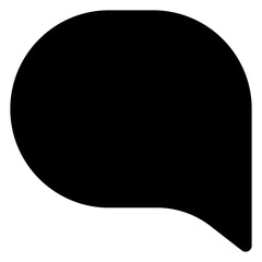 chat glyph  icon isolated on white background