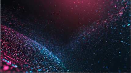 Naklejka premium Technology concept background with particle ornament, technology concept background with aesthetic light