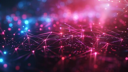 A colorful, abstract image of lines