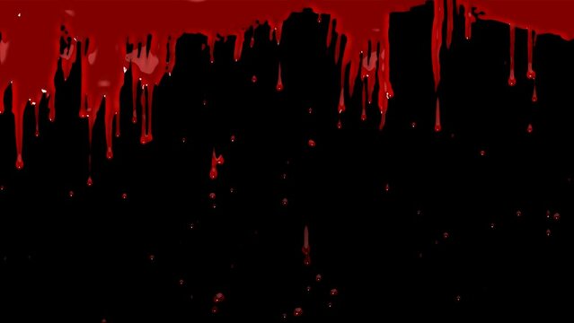 Blood dripping from Grunge Texture MOV