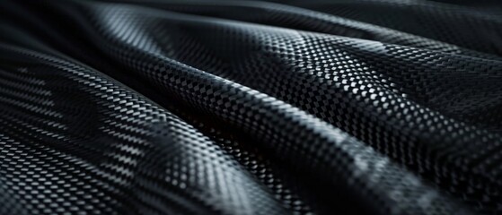 Black carbon fiber texture background. Sports race wallpaper.