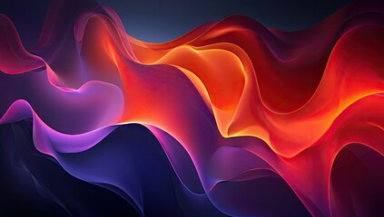 Obraz premium Abstract Wavy Background with Vibrant Hues
