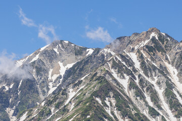 snow covered mountains