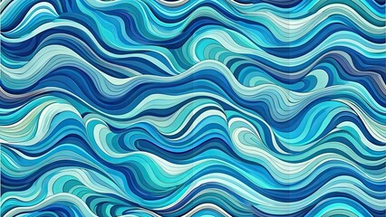 an abstract background with wavy patterns in blue and aqua tones, evoking the flow of water.