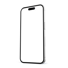 High-quality smartphone mockup illustrations, isolated on a clean white background with blank screens.