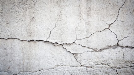 Fototapeta premium cracked concrete wall covered with gray cement surface as background