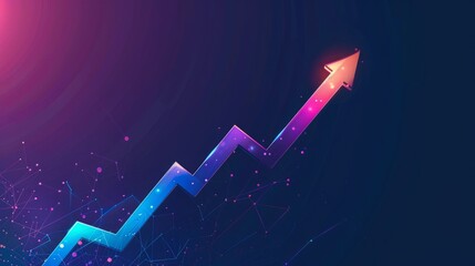 2024 Business growth, boost up business or success concept. Business growth, investment profit increase, growing sales and revenue, progress or development concept, arrow graph future growth plan