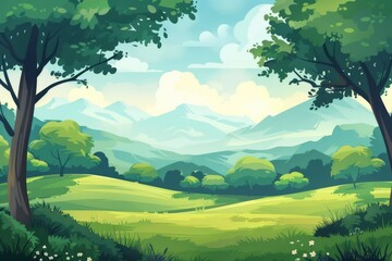 Gentle meadow landscapes for captivating photography designs