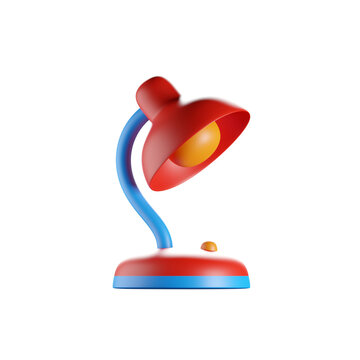 Table Lamp 3D Render Isolated Images