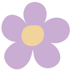 Hand drawn simple flower