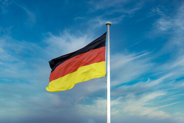 german flag against sky