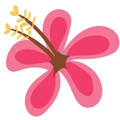 Hand drawn simple flower