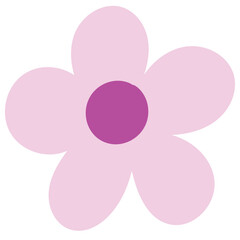 Hand drawn simple flower