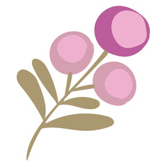 Hand drawn simple flower