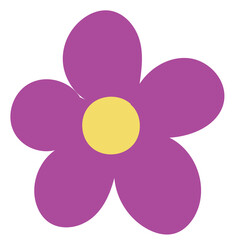 Hand drawn simple flower