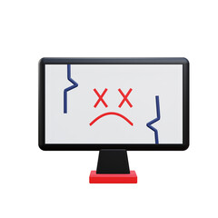 3 D illustration of  computer repair icon