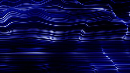 abstract neon wave line filed