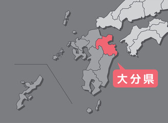 大分県　大分　地図
