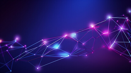 Big data and cybersecurity 3D illustration. Neural network and cloud technologies