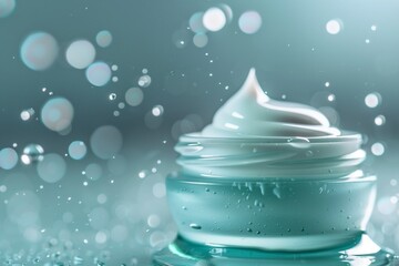 Close-Up of Moisturizing Cream Rich in Humectants Being Applied to Skin