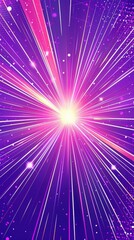 Obraz premium Comic book-style starburst with a purple background, ideal for adding vibrant and dynamic elements to designs