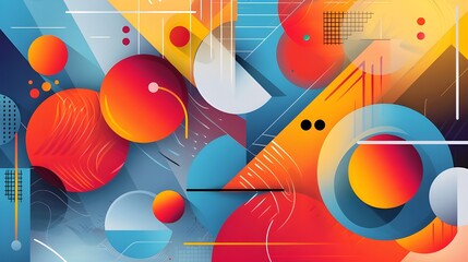 Obraz premium abstract background with colorful balloons