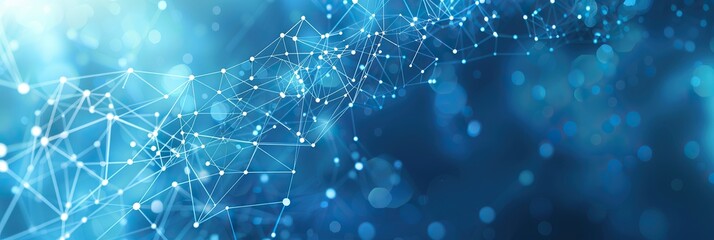 Abstract Blue Network Background