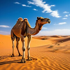 camel in the desert