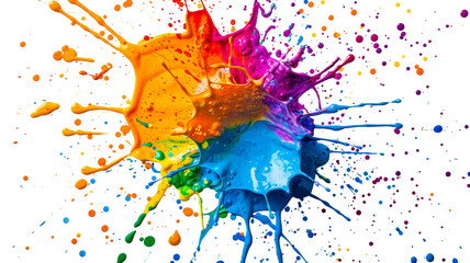 Vibrant Fluid Motion: Dynamic Artistic Splash