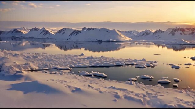 Panoramic video that showcases the stark and pristine beauty of the arctic tundra. 4K Footage.