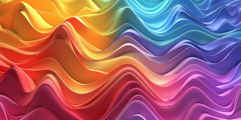 Bunte Linien in 3D Optik für schönen Hintergrund