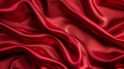 Obraz premium Red silk or satin luxury fabric texture background