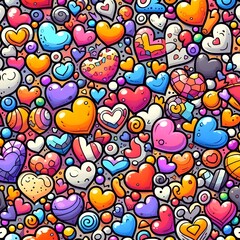 Sweet Heart Seamless Pattern
