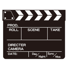 映画の撮影で使われるカチンコ