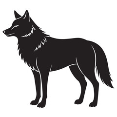 vector illustration of wolf