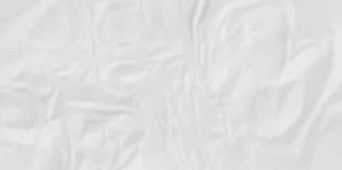 White wrinkly backdrop paper background. panorama grunge wrinkly paper texture background, crumpled pattern texture. paper crumpled texture. white fabric crushed textured crumpled.