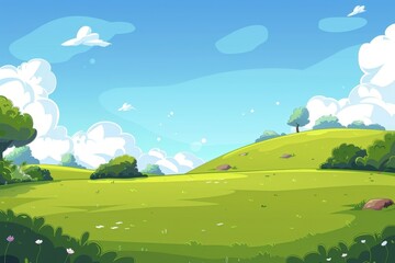 Whimsical landscape illustrations for creative design