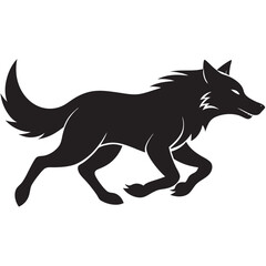 vector illustration of wolf