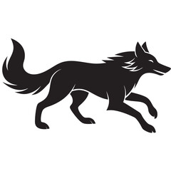 vector illustration of wolf
