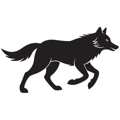 vector illustration of wolf