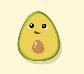 The cartoon avocados are so adorable.