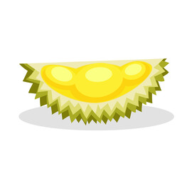 Durian with a luscious yellow flesh.
