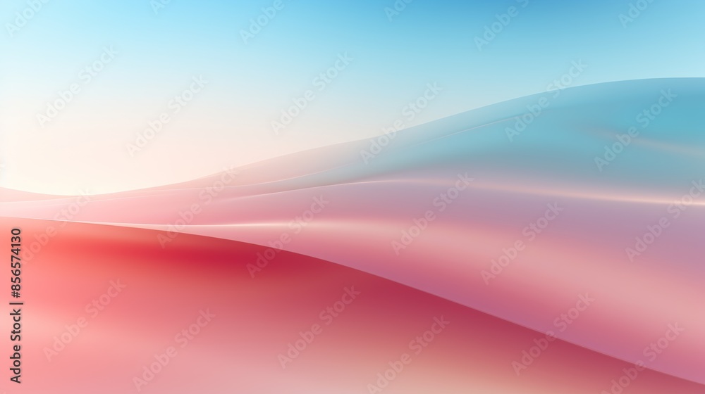 Aufkleber dreamy abstract blurred gradient background in pastel hues, evoking a sense of tranquility and serenity.