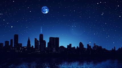 Fototapeta premium landscape beautiful of skyline on the morning, afternoon, evening and night