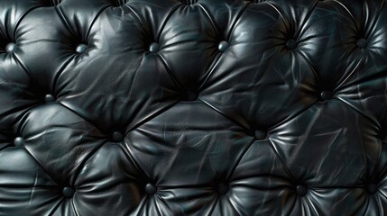 Fototapeta premium Upholstery made of black leather